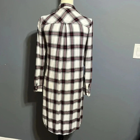 Maurices plaid button down duster shirt size small. - Picture 4 of 10